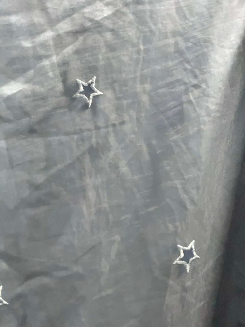 Y2K Seventeen twin Size Blue stars  Satin Bedding Bedspread comforter